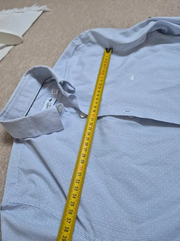 Lacoste camisa a rayas azul claro Slim Fit FR38 – photo 6
